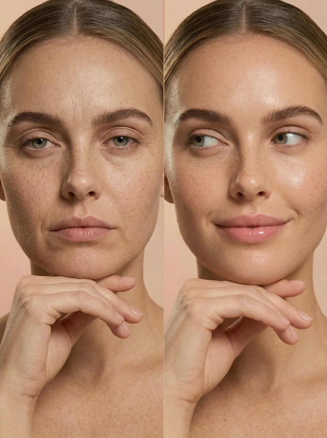 Glow Complex before and after